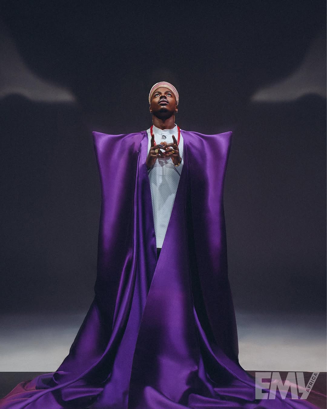 LAKOPUÉ couture gown in studio